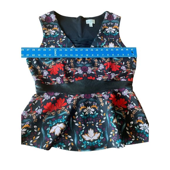 Bisou Bisou Michele Bohbot Spring Summer Floral Tank Women’s XL Blouse - Picture 8 of 12